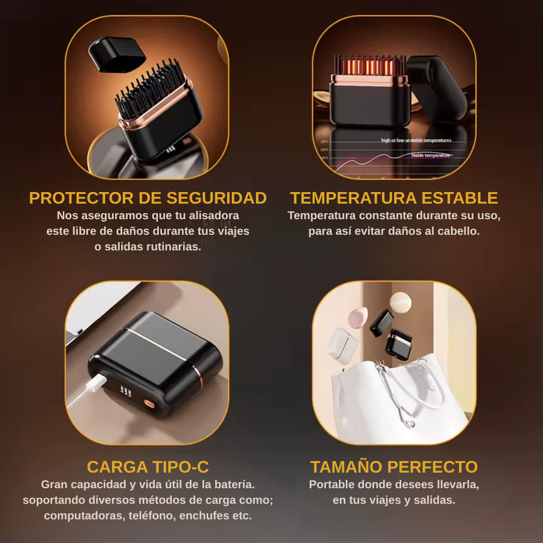 Mini Alisadora Premium Portátil - Aureen™