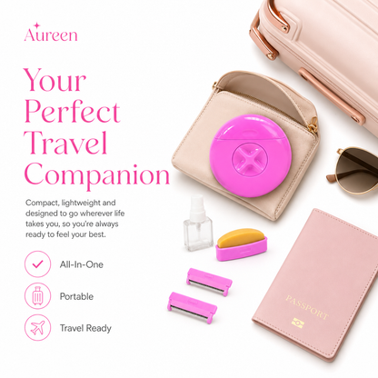 Aureen SilkTouch™ | 3-in-1 Portable Shaver for Instantly Smooth Skin
