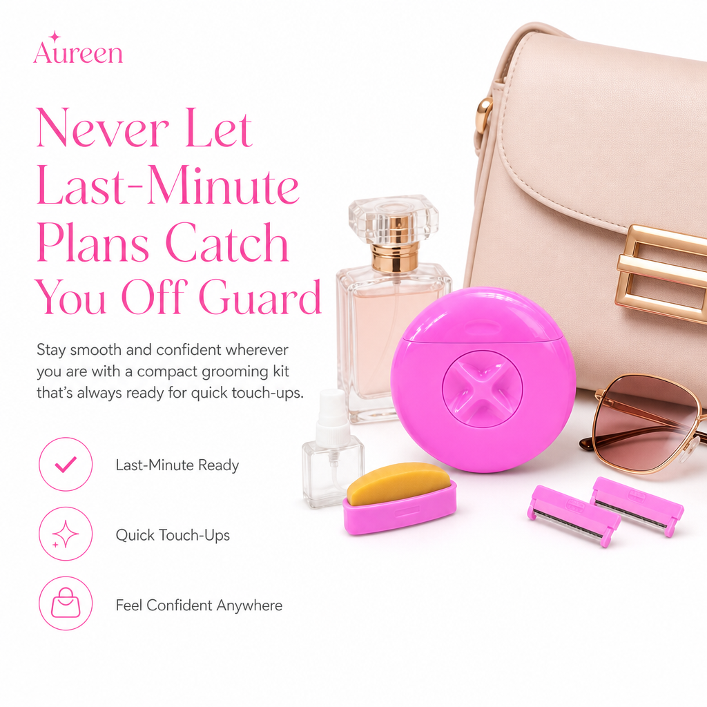 Aureen SilkTouch™ | 3-in-1 Portable Shaver for Instantly Smooth Skin
