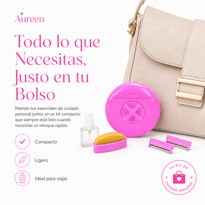 Aureen SilkTouch™ | Afeitadora portátil 3 en 1 para una piel instantáneamente suave