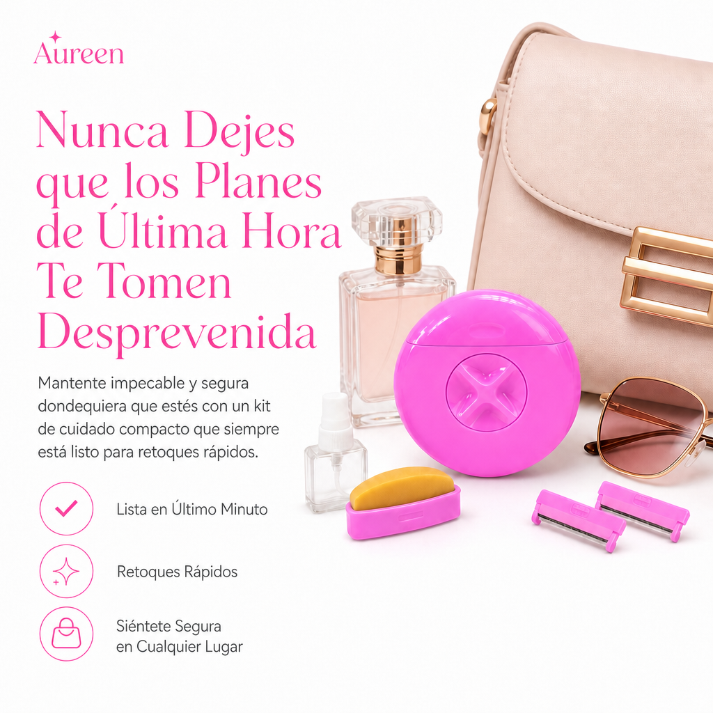 Aureen SilkTouch™ | Afeitadora portátil 3 en 1 para una piel instantáneamente suave