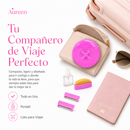 Aureen SilkTouch™ | Afeitadora portátil 3 en 1 para una piel instantáneamente suave